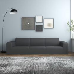 vidaXL Husa elastica pentru canapea 4 locuri poliester jersey antracit GartenMobel Dekor (332939)