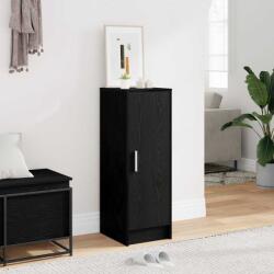 vidaXL Dulap pentru pantofi Stejar Negru 32 x 35 x 92 cm Lemn compozit GartenMobel Dekor (862685) Pantofar