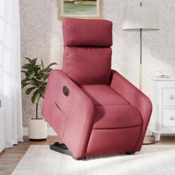 vidaXL Fotoliu electric rabatabil cu ridicare, rosu vin, textil GartenMobel Dekor (3206720)