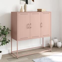 vidaXL Dulap înalt, roz, 100, 5x39x107 cm, otel GartenMobel Dekor (846537) Comoda