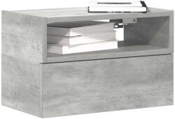 vidaXL Noptiere de perete, 2 buc. , gri beton, 45x26x28, 5 cm GartenMobel Dekor (858603)