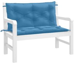 vidaXL Perna banca de gradina 2 buc melanj albastru 100x50x7 cm textil GartenMobel Dekor (4002590)