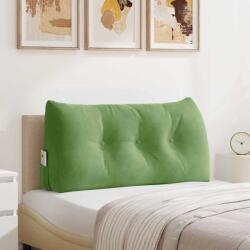 vidaXL Perna pentru spate Verde deschis 100 x 24 x 50 cm Catifea GartenMobel Dekor (42014461)
