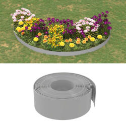 vidaXL Borduri de gradina, 5 buc, gri, 10 m 20 cm, polietilena GartenMobel Dekor (3155455)