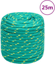 vidaXL Franghie de barca, verde, 16 mm, 25 m, polipropilena GartenMobel Dekor (152731)