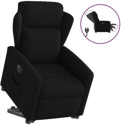 vidaXL Fotoliu electric rabatabil cu ridicare, negru, textil GartenMobel Dekor (3303156)