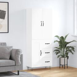 vidaXL Dulap înalt, alb, 69, 5x34x180 cm, lemn compozit GartenMobel Dekor (3198105) Comoda