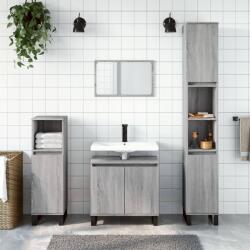vidaXL Dulap de baie, gri sonoma, 58x33x60 cm, lemn prelucrat GartenMobel Dekor (831594)