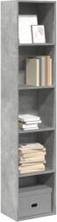 vidaXL Biblioteca, gri beton, 40x30x189 cm, lemn prelucrat GartenMobel Dekor (857888) Biblioteca