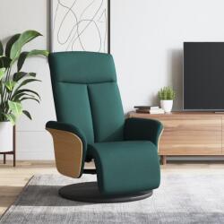 vidaXL Fotoliu rabatabil cu suport de picioare, verde închis, textil GartenMobel Dekor (356525)