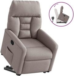 vidaXL Fotoliu rabatabil cu ridicare pe verticala, gri taupe, textil GartenMobel Dekor (3303039)