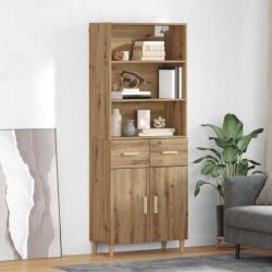 vidaXL Bufet Stejar Artizanal 69, 5 x 34 x 180 cm Lemn compozit GartenMobel Dekor (3415943) Comoda