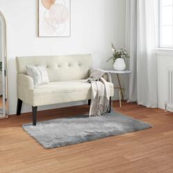 vidaXL Covor din Lana Faux Tafalla Gri 60 x 110 cm Poliester GartenMobel Dekor (42021521) Covor