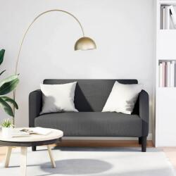 vidaXL Canapea lovesea gri închis 109 cm tesatura velur GartenMobel Dekor (4100523) Canapea