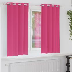 vidaXL Perdele Opaque cu Inel 2 pcs Roz Aprins 175 x 140 cm Poliester GartenMobel Dekor (4107404)