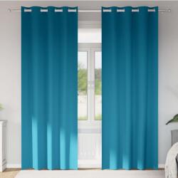 vidaXL Perdele Opaque cu Inel 2 pcs Turcoaz 260 x 140 cm Poliester GartenMobel Dekor (4107422)