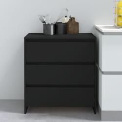 vidaXL Servanta, negru, 70x41x75 cm, PAL GartenMobel Dekor (809747) Comoda