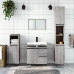 vidaXL Dulap de baie, gri sonoma, 65x33x60 cm, lemn prelucrat GartenMobel Dekor (831610)