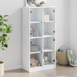 vidaXL Dulapuri înalte cu usi, alb, 68x37x142 cm, lemn prelucrat GartenMobel Dekor (3295857) Comoda