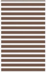 vidaXL Jaluzea tip zebra maro latime tesatura 135, 9 cm poliester GartenMobel Dekor (4014399)