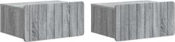vidaXL Set 2 noptiere suspendate gri Sonoma, 49 x 34, 5 x 24 cm, cu sertar (898288)