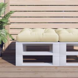 vidaXL Perna de paleti, crem, 60x61, 5x10 cm, material textil GartenMobel Dekor (360880)