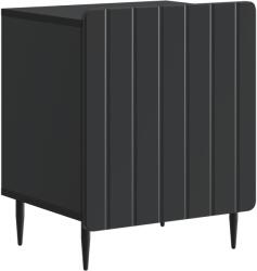 vidaXL Noptiera neagra din lemn prelucrat cu usa, 43x34, 5x52 cm (894337)