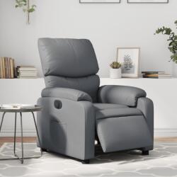 vidaXL Fotoliu rabatabil electric, gri, piele ecologica GartenMobel Dekor (3204875)