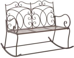 vidaXL Banca de gradina, maro vintage, 104 cm, fier GartenMobel Dekor (45437)