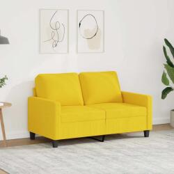 vidaXL Canapea cu 2 locuri, galben deschis, 120 cm, material textil GartenMobel Dekor (359160) Canapea