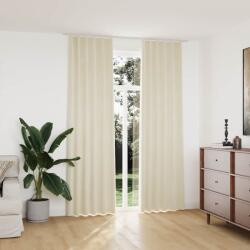 vidaXL Draperii opace, 2 buc. , crem, 140x245 cm, catifea, cu carlige GartenMobel Dekor (134518)