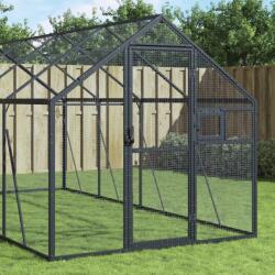 vidaXL Voliera de pasari, antracit, 1, 79x10x1, 85 m, aluminiu GartenMobel Dekor (3155806)