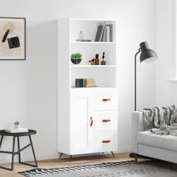 vidaXL Dulap înalt, alb, 69, 5x34x180 cm, lemn compozit GartenMobel Dekor (3189989) Comoda