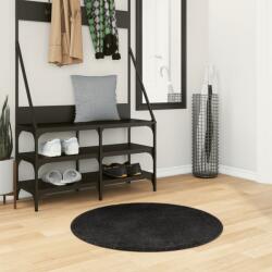 vidaXL Covor HUARTE, fir scurt, moale si lavabil, negru, Ø 80 cm GartenMobel Dekor (375122) Covor