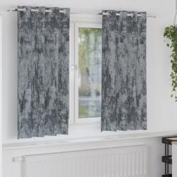 vidaXL draperii cu ochete Argintiu Poliester 140 x 175 cm GartenMobel Dekor (4107649)