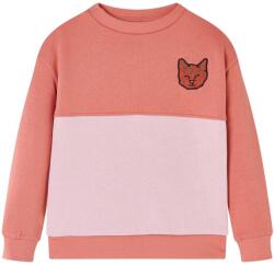 vidaXL Hanorac pentru copii, color block, roz, 104 GartenMobel Dekor (14385)