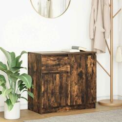 vidaXL Bufeta cu sertar stejar afumat 71x35x65 cm lemn de stratificat GartenMobel Dekor (861602) Comoda