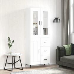 vidaXL Dulap înalt, alb, 69, 5x34x180 cm, lemn compozit GartenMobel Dekor (3198673) Comoda