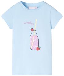vidaXL Tricou pentru copii, albastru pal, 140 GartenMobel Dekor (11273)