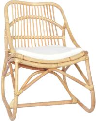 vidaXL Scaun din ratan, panza de in GartenMobel Dekor (325481)