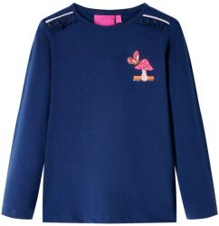 vidaXL Tricou cu maneci lungi pentru copii, bleumarin, 116 GartenMobel Dekor (14241)