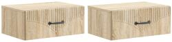 vidaXL Set 2 noptiere suspendate stejar Sonoma, 49 x 34, 5 x 20 cm (898960)