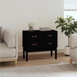 vidaXL Dulap consola, Negru, 90x40x78 cm, lemn masiv de pin GartenMobel Dekor (821743) Comoda