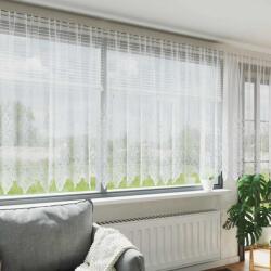 vidaXL Cortina din Dantela cu perdele Alb 180 x 600 cm Poliester GartenMobel Dekor (4107935)