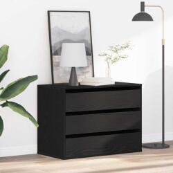 vidaXL Comoda cu sertare Stejar negru 80 x 41 x 58 cm Lemn compozit GartenMobel Dekor (868902) Comoda