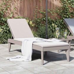vidaXL Sezlong, cappuccino, 186x60x29 cm, PP GartenMobel Dekor (364216)