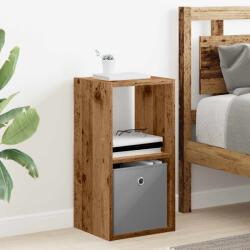 vidaXL Noptiera cu sertar Lemn vechi 30, 5 x 27 x 59, 5 cm Lemn compozit GartenMobel Dekor (8000624)