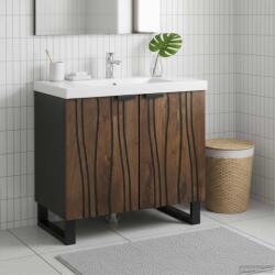 vidaXL Dulap pentru Chiuveta de Baie cu raft castan 62 x 33 x 58 cm GartenMobel Dekor (4018027)