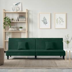 vidaXL Canapea extensibila, verde închis, catifea GartenMobel Dekor (351909) Canapea