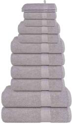 vidaXL Set prosoape 12 piese gri 360 g/m2 100% bumbac GartenMobel Dekor (137102) Prosop